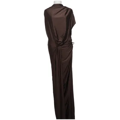 Maxi dress (Brown) from Sunfere Elastane, Polyamide