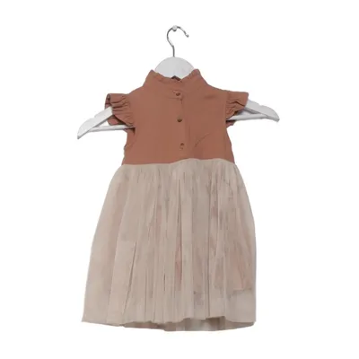Kjole (Beige, Brun) fra Donsje Bomuld, Polyester