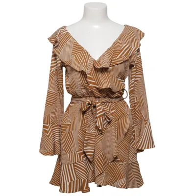 Wikkeljurk (Bruin, Wit) van Boohoo Petite Polyester