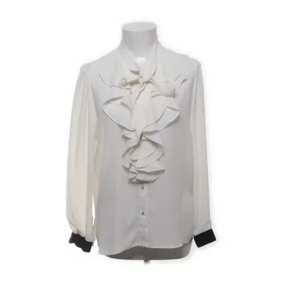 Blouse lavallière (Blanc, Noir) de Zara Basic Polyester