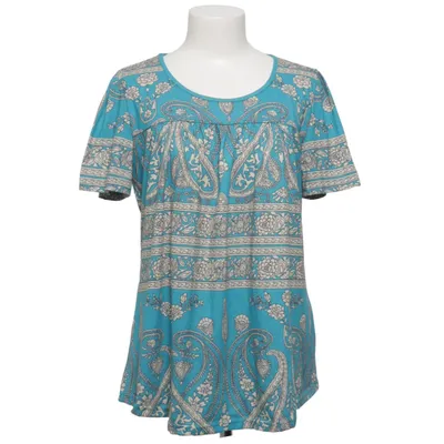 Top (Blue, Beige, White) from Yidarton Polyester, Viscose