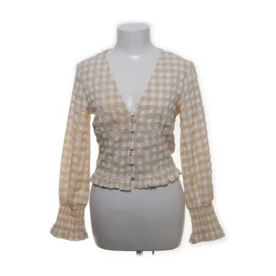 Blus (Beige, Vit) från Missguided Bomull