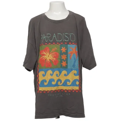 T-shirt (Gris, Multicolore) de Ghanda Coton