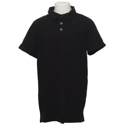 Poloshirt (Zwart) van Warp Katoen, Elastaan