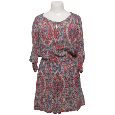 Jurk (Blauw, Rood, Meerkleurig) van Mango Casual Katoen, Polyurethaan, Viscose