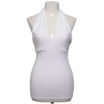 Halter neck top (White) from Moda International Cotton, Elastane, Modal