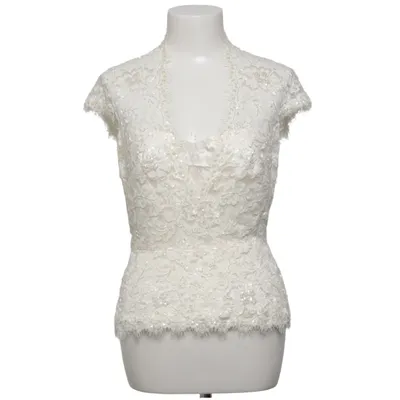 Top (Hvid) fra Tadashi Shoji Elastan, Polyamid, Silke, Viscose