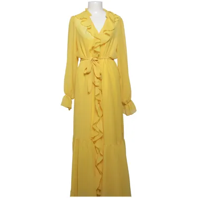 Maxikleid (Gelb) von Maja Nilsson Lindelöf x Gina Tricot Polyester