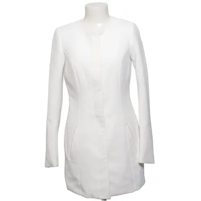 Manteau (Blanc) de Jacqueline de Yong Élasthane, Polyester