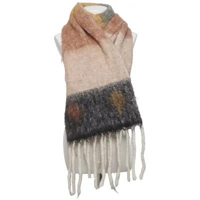 Scarf (Beige, Gray, Yellow) from Unmade Copenhagen Acrylic, Nylon, Wool