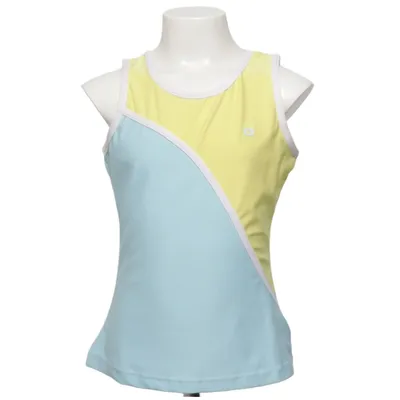 Débardeur de sport (Bleu, Jaune) de Energy Élasthane, Polyester