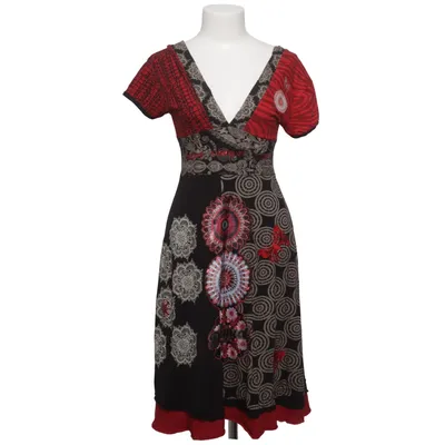 Kjole (Sort, Rød, Beige) fra Desigual Bomuld, Viscose