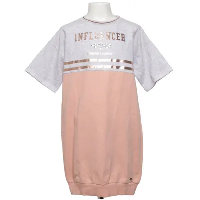 Kjole (Pink, Grå, Flerfarvet) fra Tiffosi Bomuld, Polyester