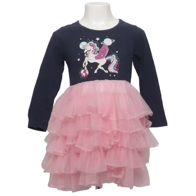 Dress (Blue, Pink) from Kaxs by KappAhl Cotton