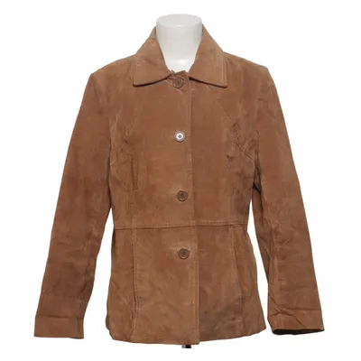 Leren blazer (Bruin) van JCC Collection Acryl, Leer, Polyester
