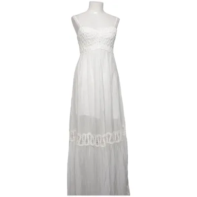 Maxi jurk (Wit) van Mango Katoen, Lyocell, Polyester
