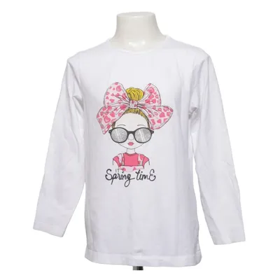 Långärmad t-shirt (Vit) från IDo Bomull, Elastan