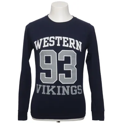 Långärmad t-shirt (Blå) från Jerzees Bomull, Polyester