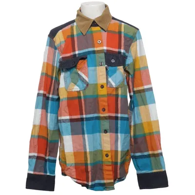 Flanellen overhemd (Blauw, Geel, Meerkleurig) van Bossini Katoen