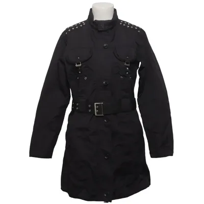 Coat (Black) from Søs Jensen Polyamide, Polyurethane
