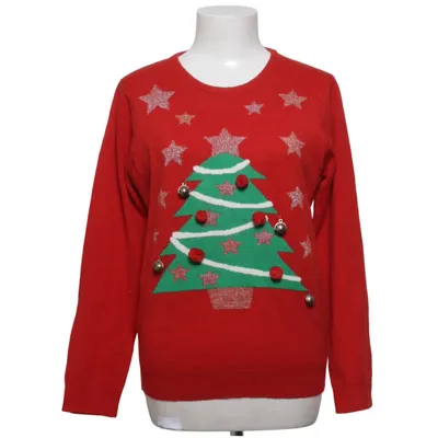 Kersttrui (Rood, Groen, Meerkleurig) van A.M.London Acryl, Metallvezel, Polyester