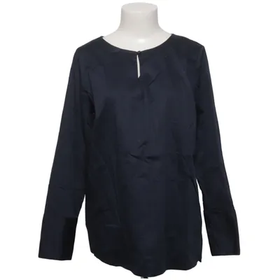 Blouse (Blauw) van Eterna Katoen, Elastaan
