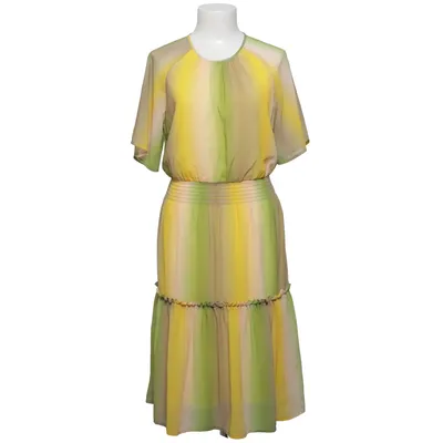 Jurk (Geel, Groen, Meerkleurig) van Rosemunde Polyester, Viscose