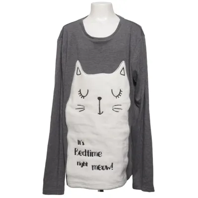Sweatshirt (Gray, White) from Yigga Cotton, Polyester