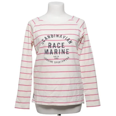T-shirt à manches longues (Blanc, Rose) de Race Marine Coton