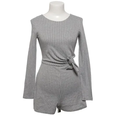 Jumpsuit (Gray) from Bershka_BSKGIRL Cotton, Elastane, Polyester