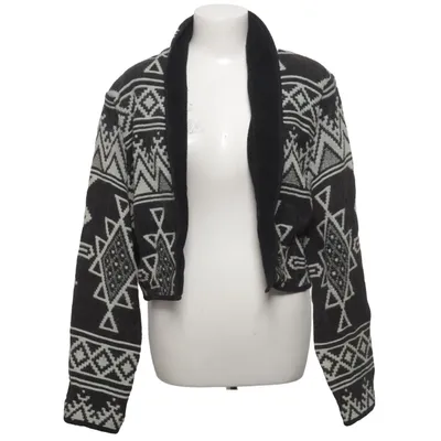 Cardigan (Sort, Hvid) fra New Identity Bomuld