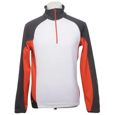 Fleece trui (Wit, Oranje, Grijs) van Galvin Green Elastaan, Polyester