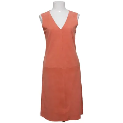 Læderkjole (Orange) fra Lauren Ralph Lauren Acetat, Bomuld, Silke, Viscose, Ruskind