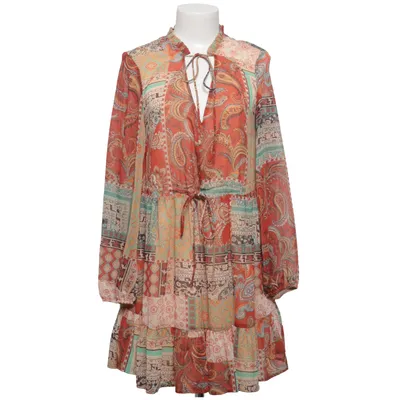 Dress (Red, Brown, Multicolored) from Mango Polyester