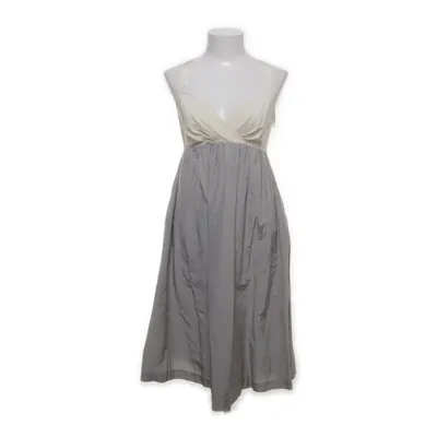 Dress (Gray, White) from Gap Cotton, Silk