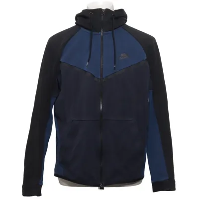 Sweat à capuche (Bleu, Noir) de Nike Coton, Polyester
