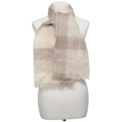 Scarf (Beige, White) from Foxford Mohair, Polyamide, Wool