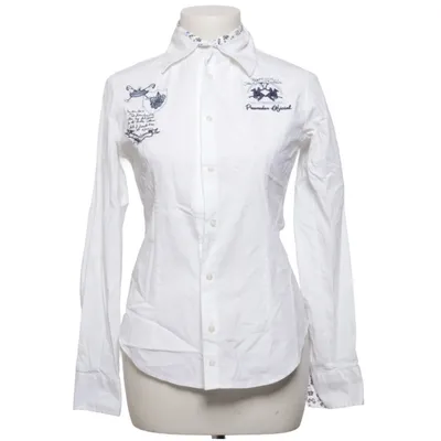 Shirt (Wit, Blauw, Meerkleurig) van La Martina Katoen, Elastaan