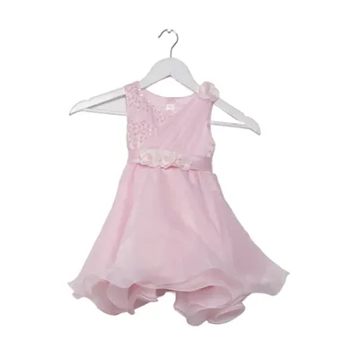 Bloemenmeisjes jurk (Roze) Katoen, Polyester
