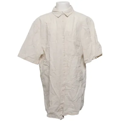 Korte mouwen shirt (Beige) van H&M Linnen, Katoen