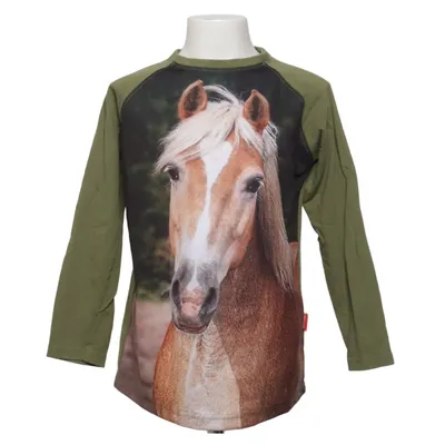 Långärmad t-shirt (Grön, Brun, Flerfärgad) från Red Horse Bomull, Elastan, Polyester