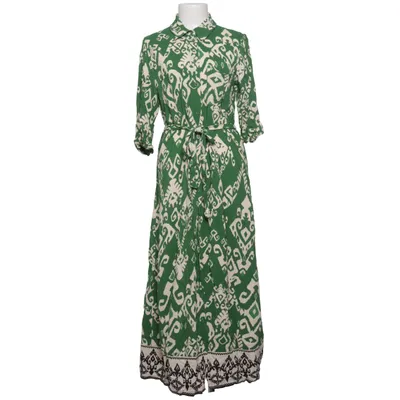 Shirt dress (Green, White) from Zara Viscose