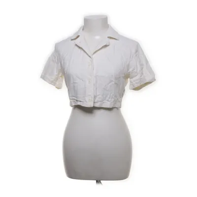 Crop top (Wit) van Brandy Melville Katoen, Linnen