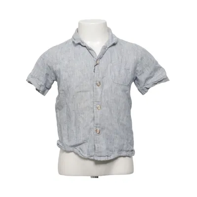 Chemise à manches courtes (Bleu, Blanc) de Huttelihut Coton, Lin