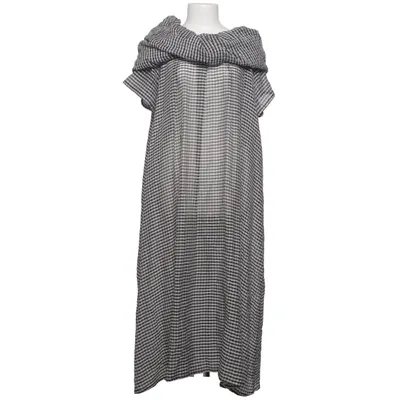 Maxikjole (Sort, Hvid) fra Bitte Kai Rand Bomuld, Polyester, Silke