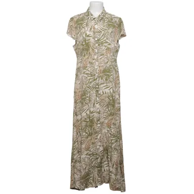 Skjortekjole (Grøn, Beige, Hvid) fra Classic Fashion Collection Bomuld, Elastan