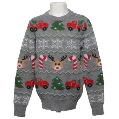 Jultröja (Grå, Flerfärgad) från Bluewear Akryl