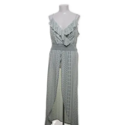 Långklänning (Grön, Vit) från No Boundaries Elastan, Återvunnen polyester