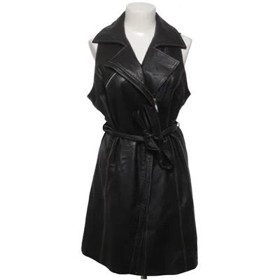 Leren jurk (Zwart) van Broch Leather Leer