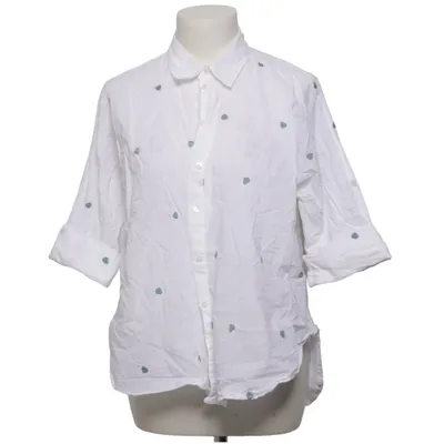 Chemise (Blanc, Vert) de ONLY Blue Denim Coton